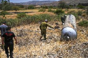Remains Of An Iranian Ballistic Missile - Israel