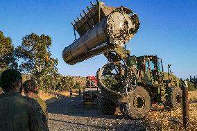 Remains Of An Iranian Ballistic Missile - Israel