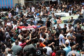 Funeral For A Palestinian Killed By Israeli Settlers - Hebron