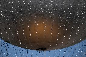 The Olympic Cauldron  at the Tuileries Garden - Paris