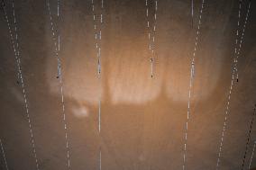 The Olympic Cauldron  at the Tuileries Garden - Paris
