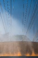 The Olympic Cauldron  at the Tuileries Garden - Paris