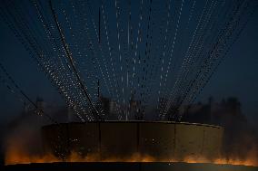 The Olympic Cauldron  at the Tuileries Garden - Paris