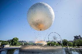 The Olympic Cauldron  at the Tuileries Garden - Paris