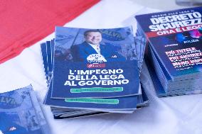 Salvini Promotes The Security Decree - Rome