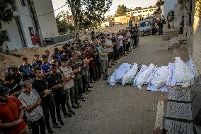 Palestinians Mourn Airstrike Victims at Al-Shifa Hospital - Gaza