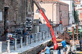 Preparations For The Bezos Wedding - Venice