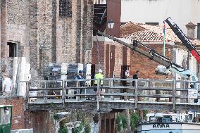Preparations For The Bezos Wedding - Venice