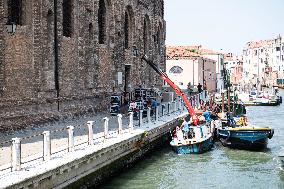Preparations For The Bezos Wedding - Venice