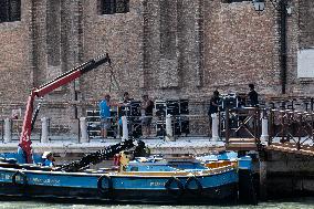 Preparations For The Bezos Wedding - Venice