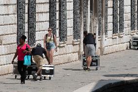 Preparations For The Bezos Wedding - Venice