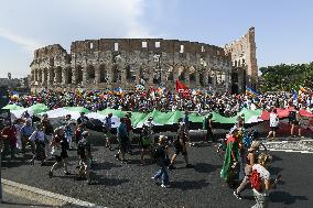 March Against War And Rearm - Rome