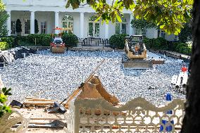 Rose Garden Construction Continues