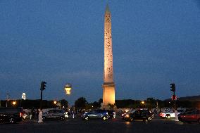 The Olympic Cauldron At The Tuileries Garden - Paris