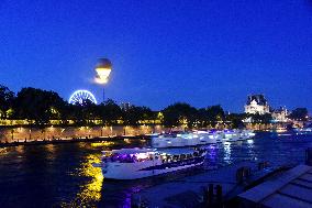 The Olympic Cauldron At The Tuileries Garden - Paris