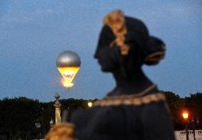 The Olympic Cauldron At The Tuileries Garden - Paris