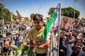 Funeral for Iranians Killed by Israel - Qazvin