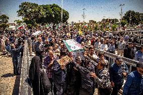 Funeral for Iranians Killed by Israel - Qazvin
