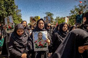 Funeral for Iranians Killed by Israel - Qazvin