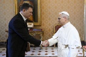 Pope Leo XiV Receives The Ambassador of Belarus - Vatican