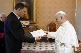 Pope Leo XiV Receives The Ambassador of Belarus - Vatican