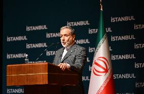 Iranian Foreign Minister Holds a press conference in Istanbul - Turkiye