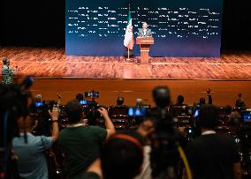 Iranian Foreign Minister Holds a press conference in Istanbul - Turkiye