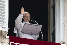 Pope Leo Delivers The Angelus Prayer - Vatican
