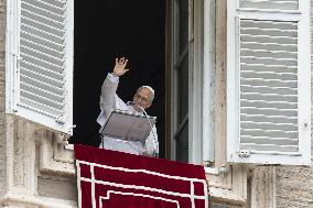 Pope Leo Delivers The Angelus Prayer - Vatican