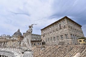 Pope Leo Delivers The Angelus Prayer - Vatican