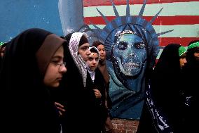 Iranians Marking The 28th Anniversary Of The Us Embassy Takeover - Tehran