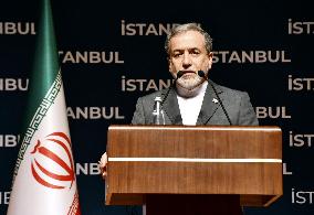 Iranian foreign minister in Istanbul