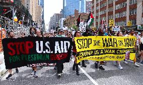 Anti-War Protestors Rally - NYC