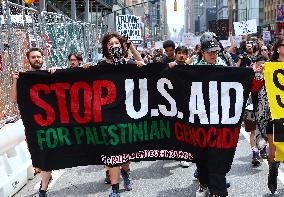 Anti-War Protestors Rally - NYC