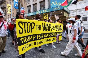 Anti-War Protestors Rally - NYC
