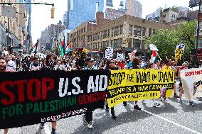 Anti-War Protestors Rally - NYC
