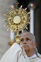 Pope Francis Celebrates The Corpus Christi Mass - Rome