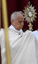 Pope Francis Celebrates The Corpus Christi Mass - Rome