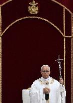 Pope Francis Celebrates The Corpus Christi Mass - Rome