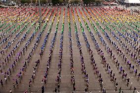 Creation The World's Largest Rainbow Flag on Pride Celebrations - Mexico