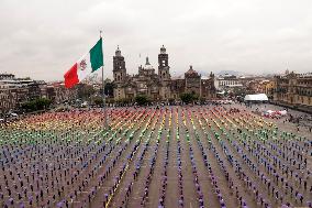 Creation The World's Largest Rainbow Flag on Pride Celebrations - Mexico