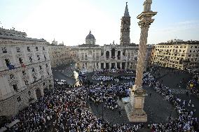 Pope Francis Celebrates The Corpus Christi Mass - Rome