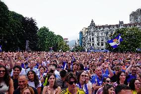 Real Oviedo Celebrates Promotion to the First Division - Spain