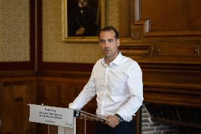 The New Mayor Of La Rochelle Thibaut Guiraud - France