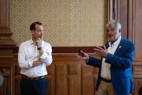 The New Mayor Of La Rochelle Thibaut Guiraud - France