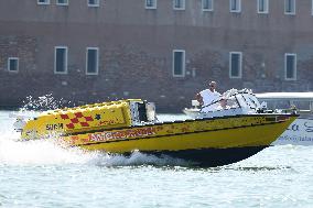 Illustration Of An Ambulance In Venice