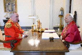 Pope Leo XIV Meets The Grand Master Of The Order of Malta - Vatican