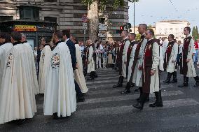 Leo XIV Leads A Procession To St. Mary Major Basilica - Italy