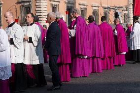 Leo XIV Leads A Procession To St. Mary Major Basilica - Italy