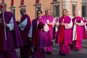 Leo XIV Leads A Procession To St. Mary Major Basilica - Italy